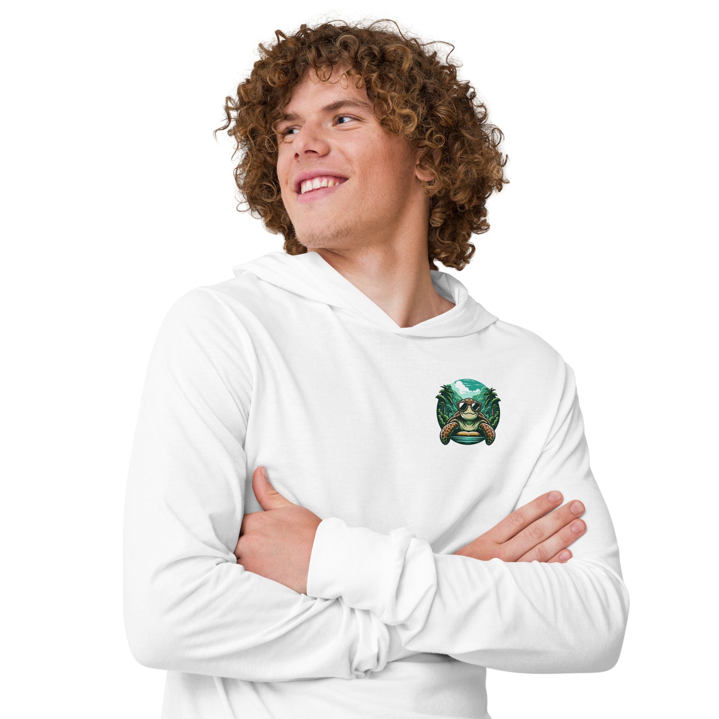 Rainforest SeaTurtle Long Sleeve Shirt w/ Hood