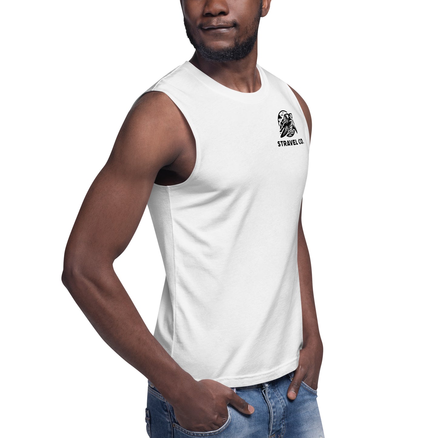 Black Turtle Logo Muscle Shirt