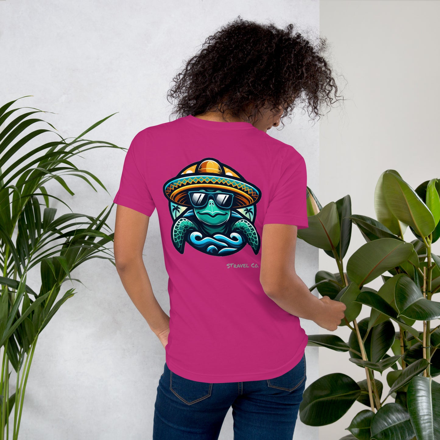 Seaturtle w/ Sombrero Unisex t-shirt