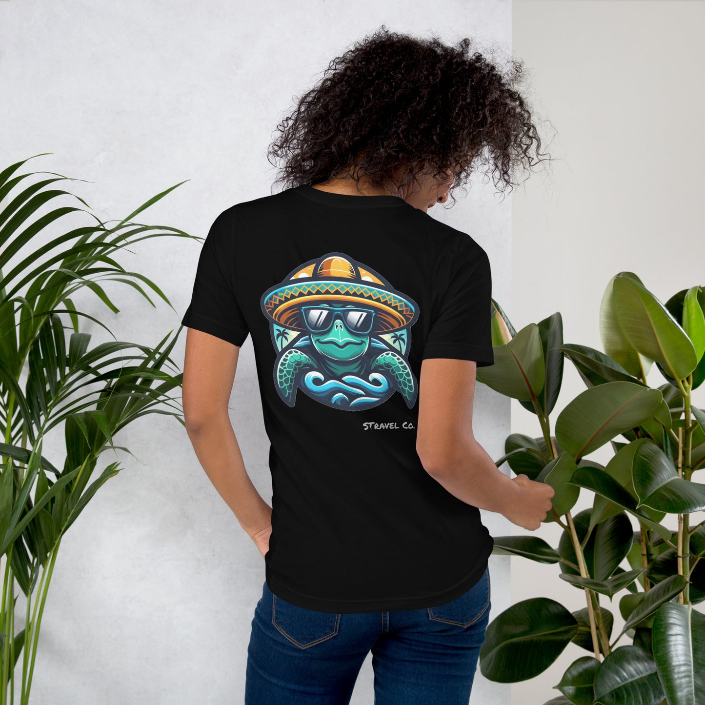 Seaturtle w/ Sombrero Unisex t-shirt