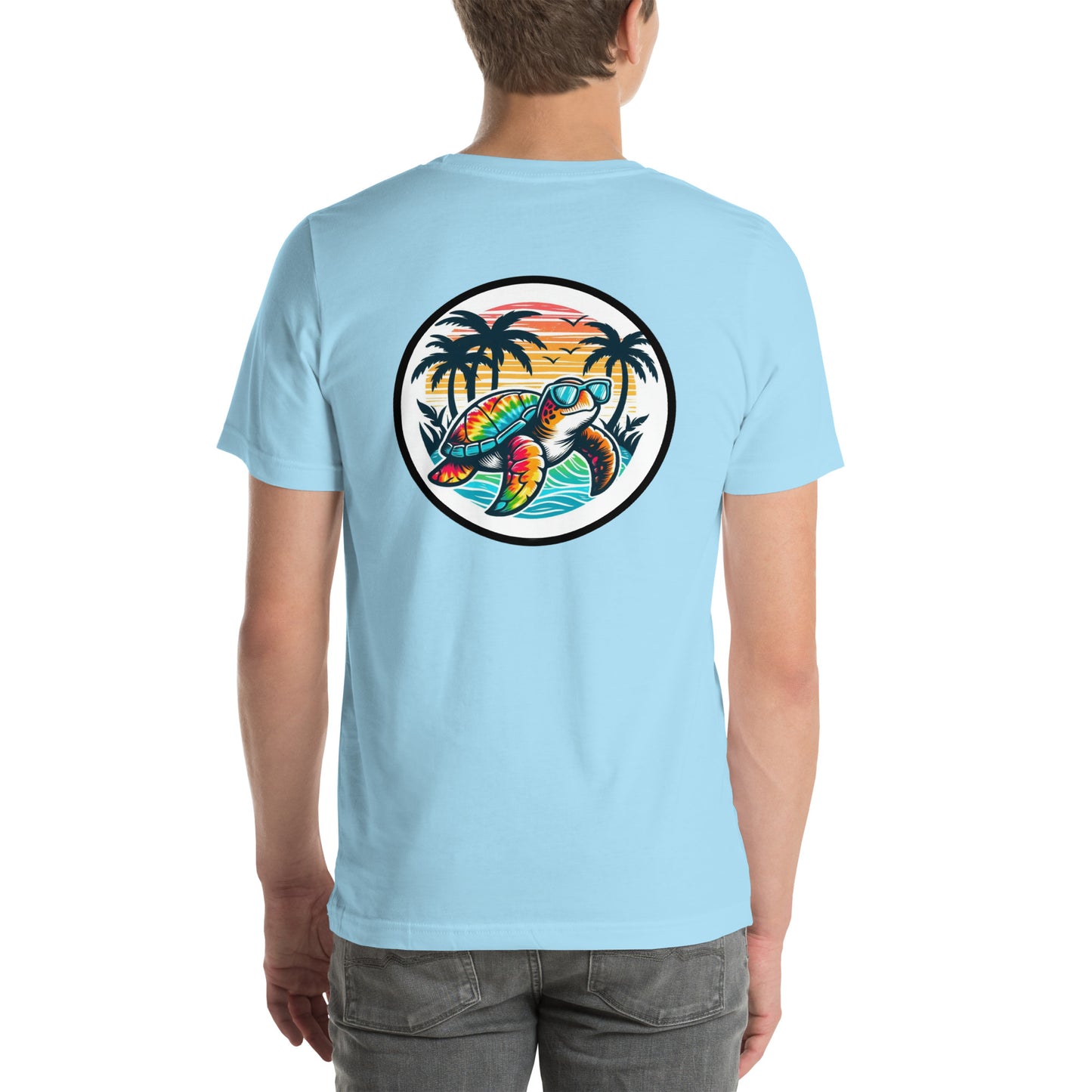 Tie-Dye Sea Turtle Tee - Front & Back Print