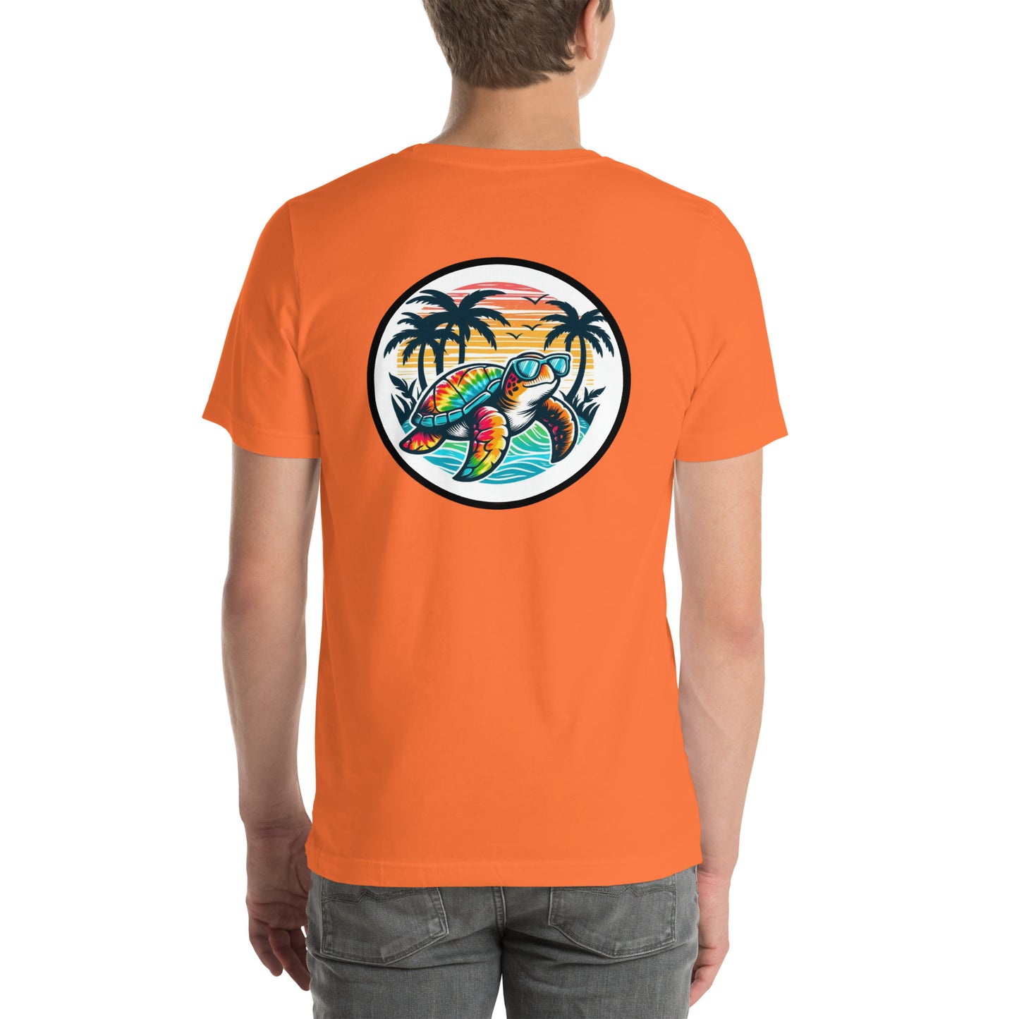 Tie-Dye Sea Turtle Tee - Front & Back Print