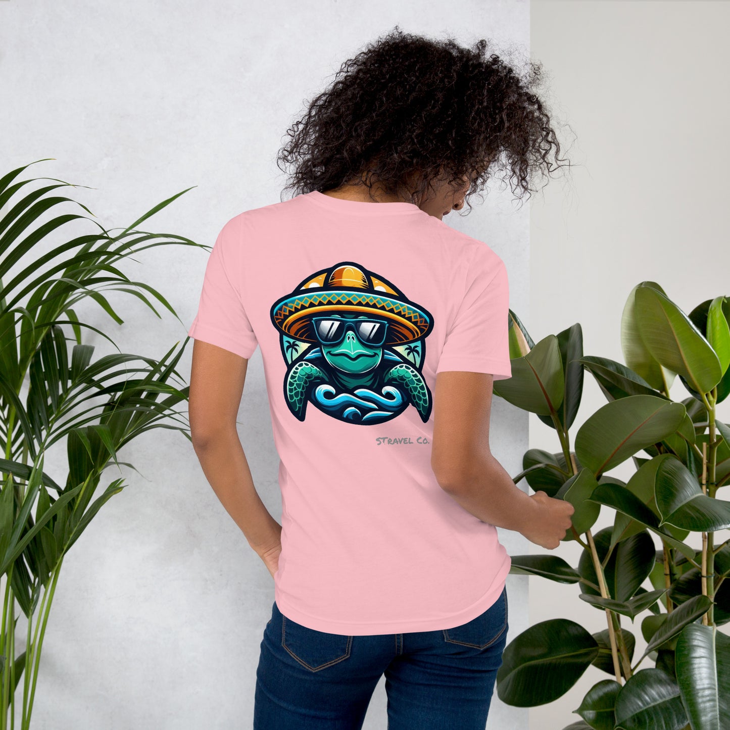 Seaturtle w/ Sombrero Unisex t-shirt